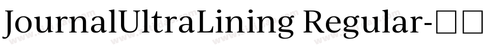 JournalUltraLining Regular字体转换